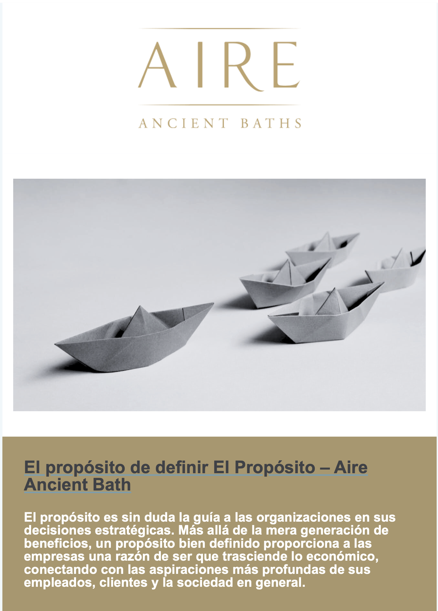 newsletter aire
